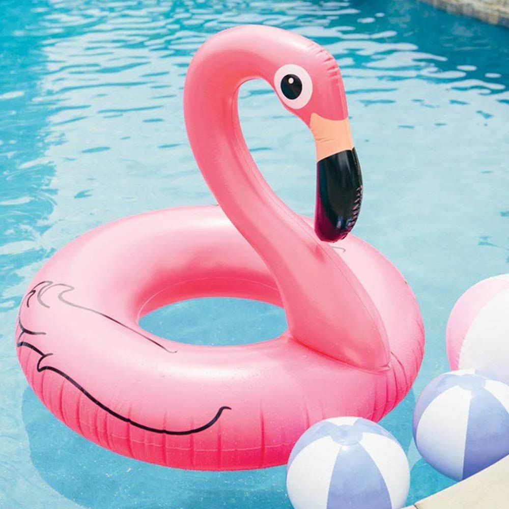 Inflatable Flamingo Swimming Ring