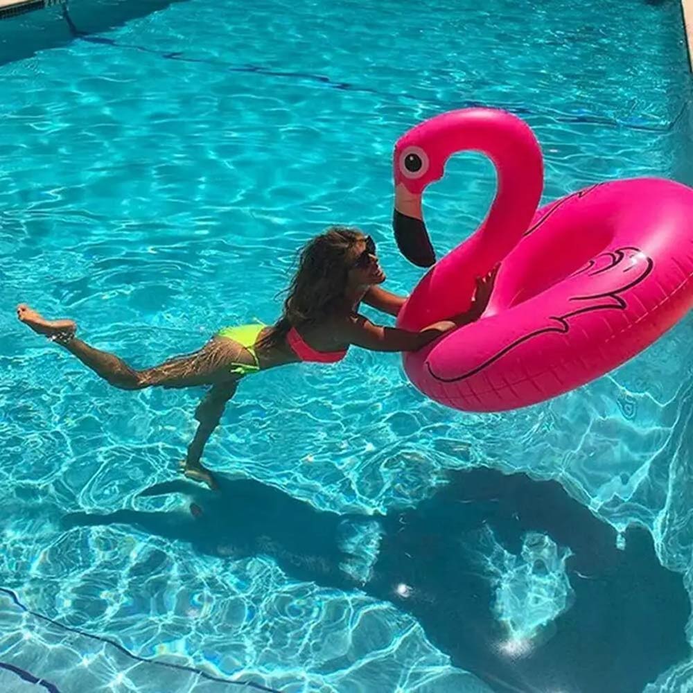 Inflatable Flamingo Swimming Ring