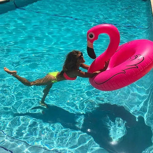 Inflatable Flamingo Swimming Ring