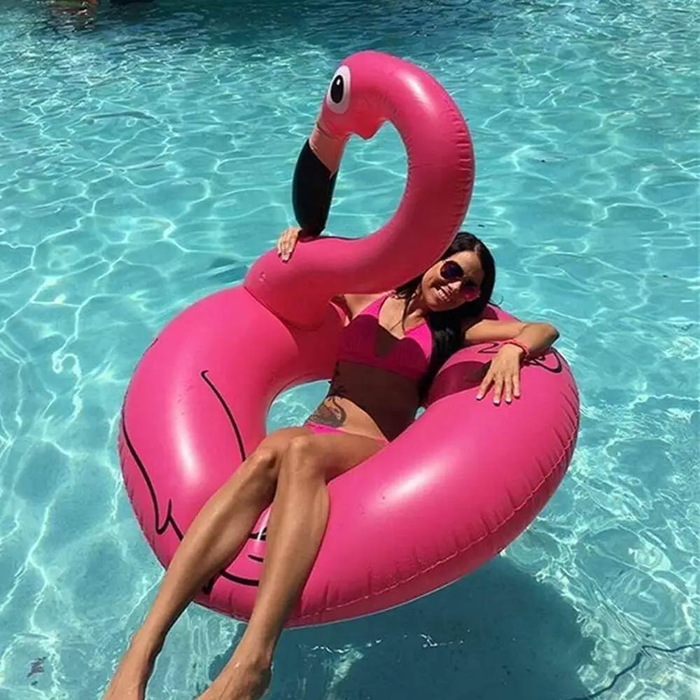 Inflatable Flamingo Swimming Ring