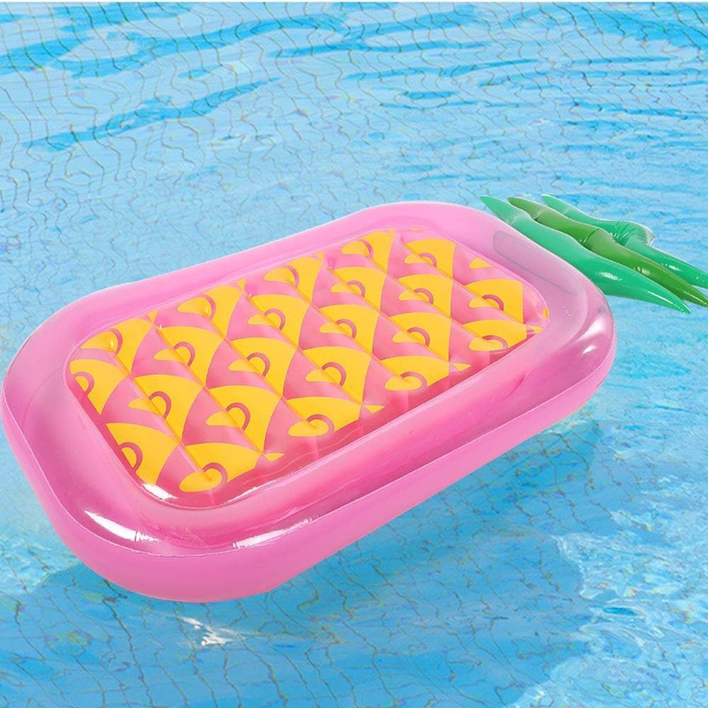 Inflatable Large Pool Bed - Pink Pineapple