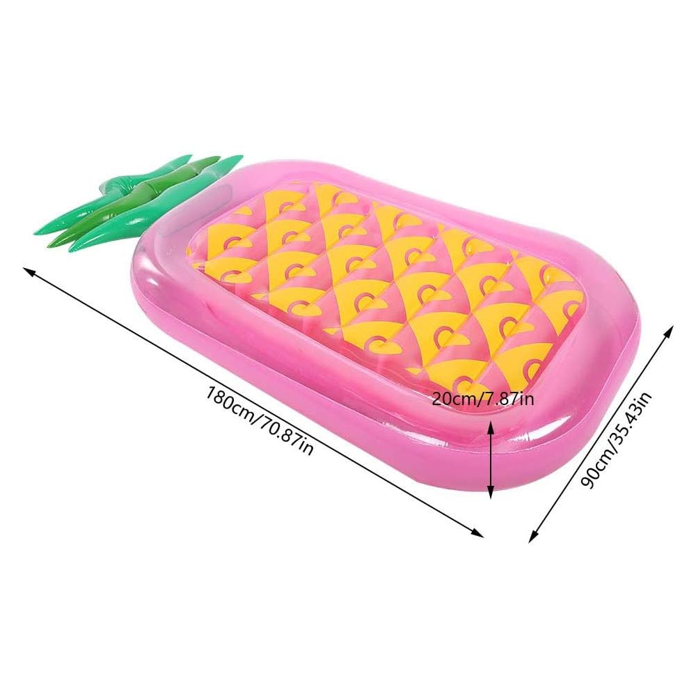 Inflatable Large Pool Bed - Pink Pineapple