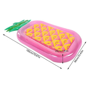Inflatable Large Pool Bed - Pink Pineapple