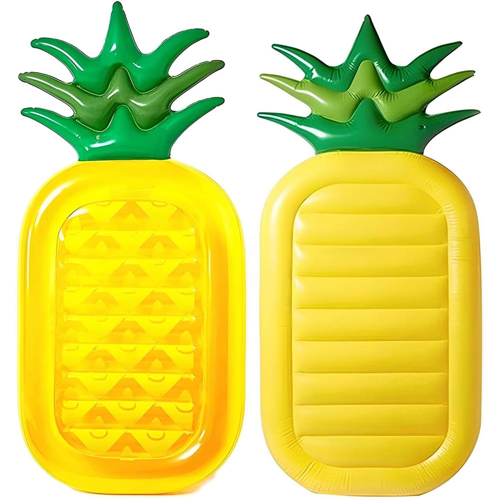 Inflatable Large Pool Bed - Yellow Pineapple