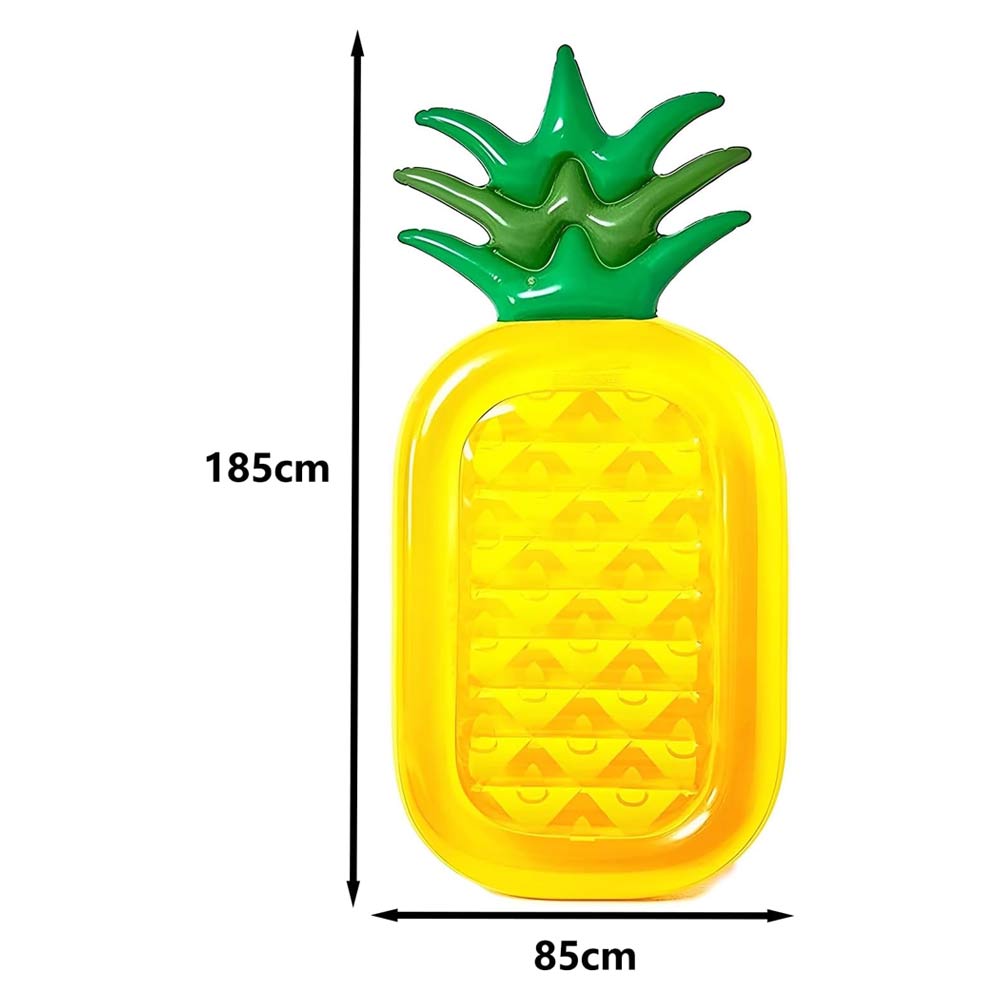 Inflatable Large Pool Bed - Yellow Pineapple