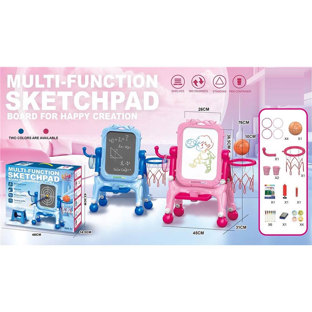 Jiniyi Toys Multifunctional Play Board (3Yrs+) - Pink
