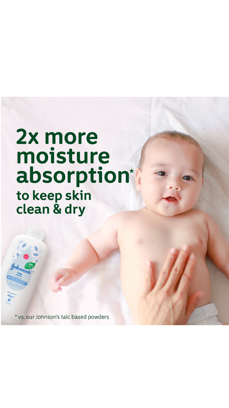 Johnson's Baby Natural Cornstarch Powder 