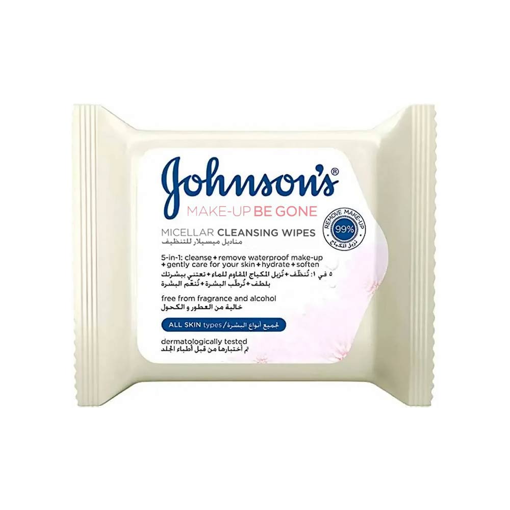 Johnson's Micellar Cleansing Wipes - 25 Wipes