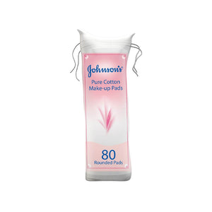 Johnson's Pure Cotton Make-up Pads - 80 Round Pads