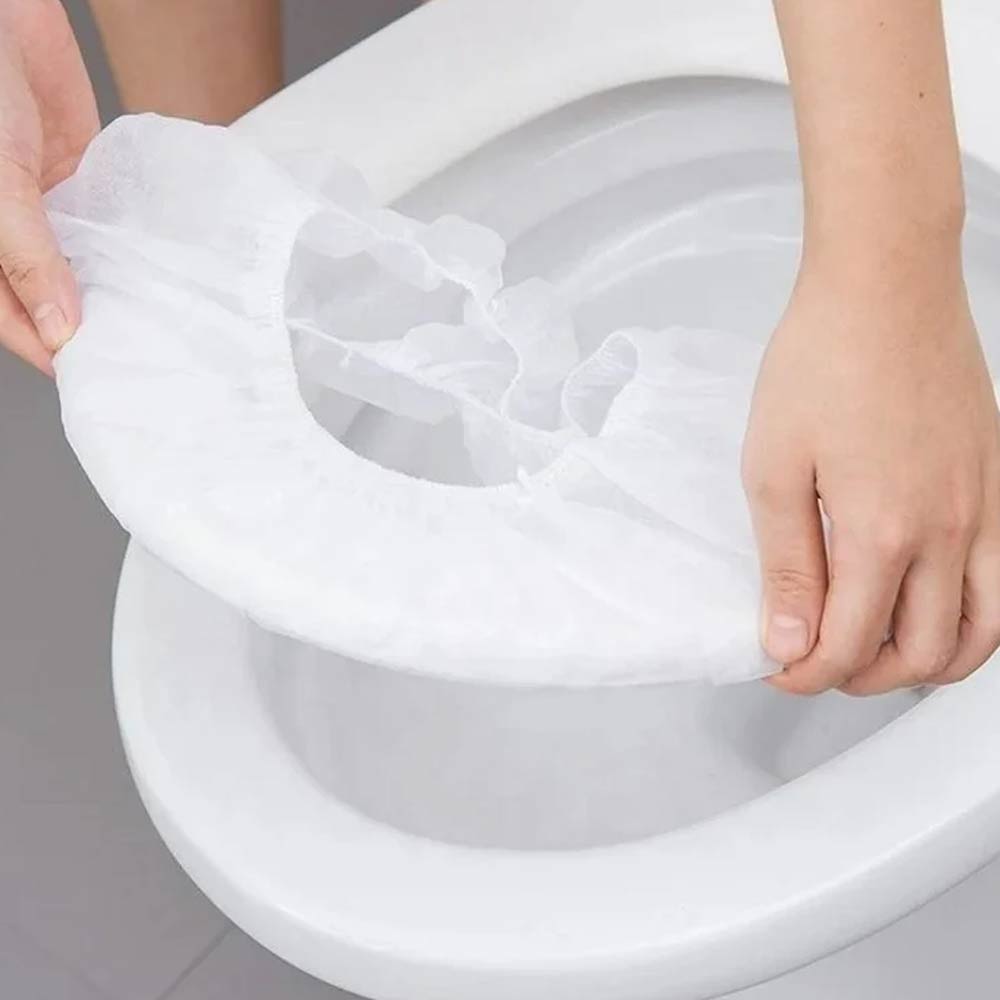 Joy Tour Disposable Non-Woven Toilet Seat Cover - 10 Pcs