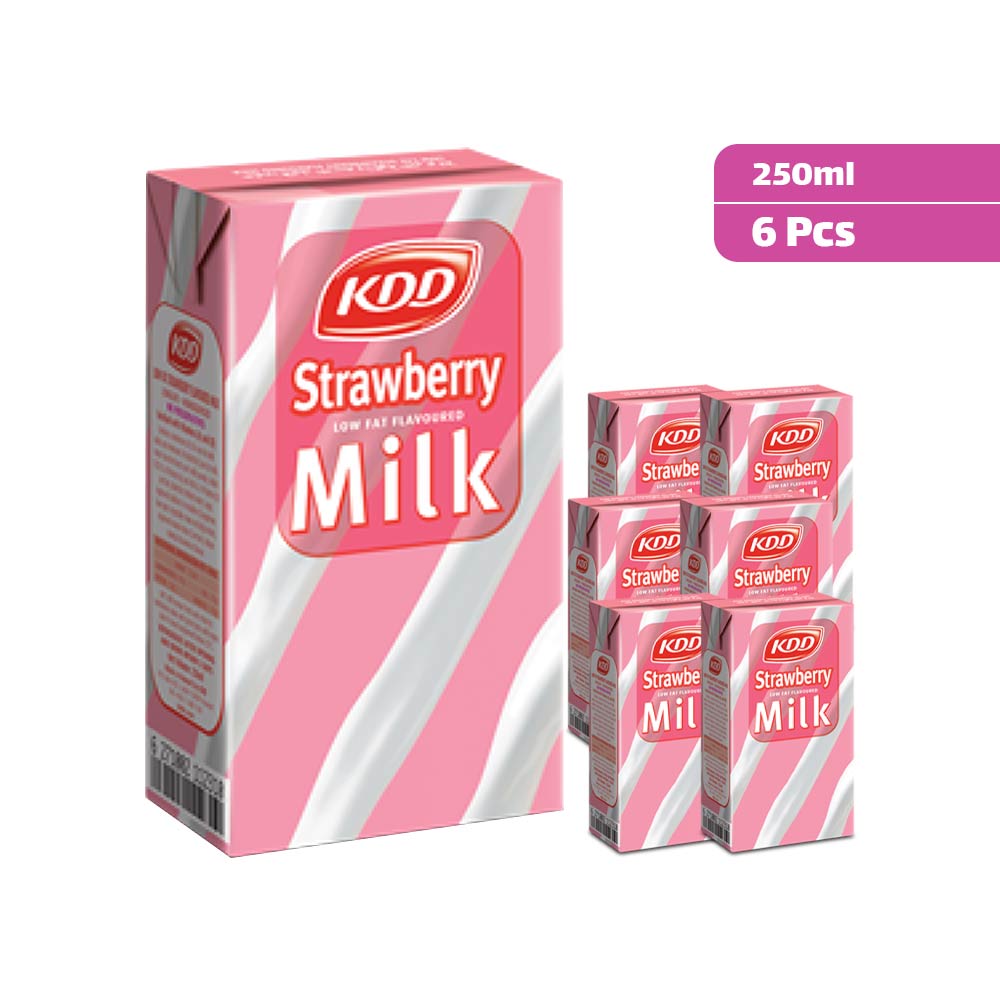 KDD Strawberry Milk  250ml - Pack of 6