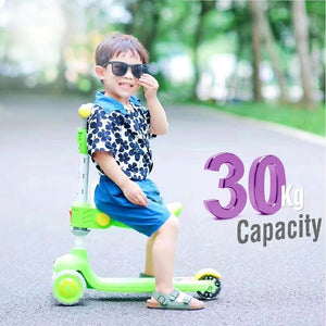 Kid Scooter with Seat (3-8Yrs) - Green