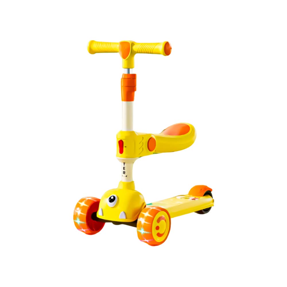 Kid Kick Scooter with Seat (3-8Yrs) - Yellow