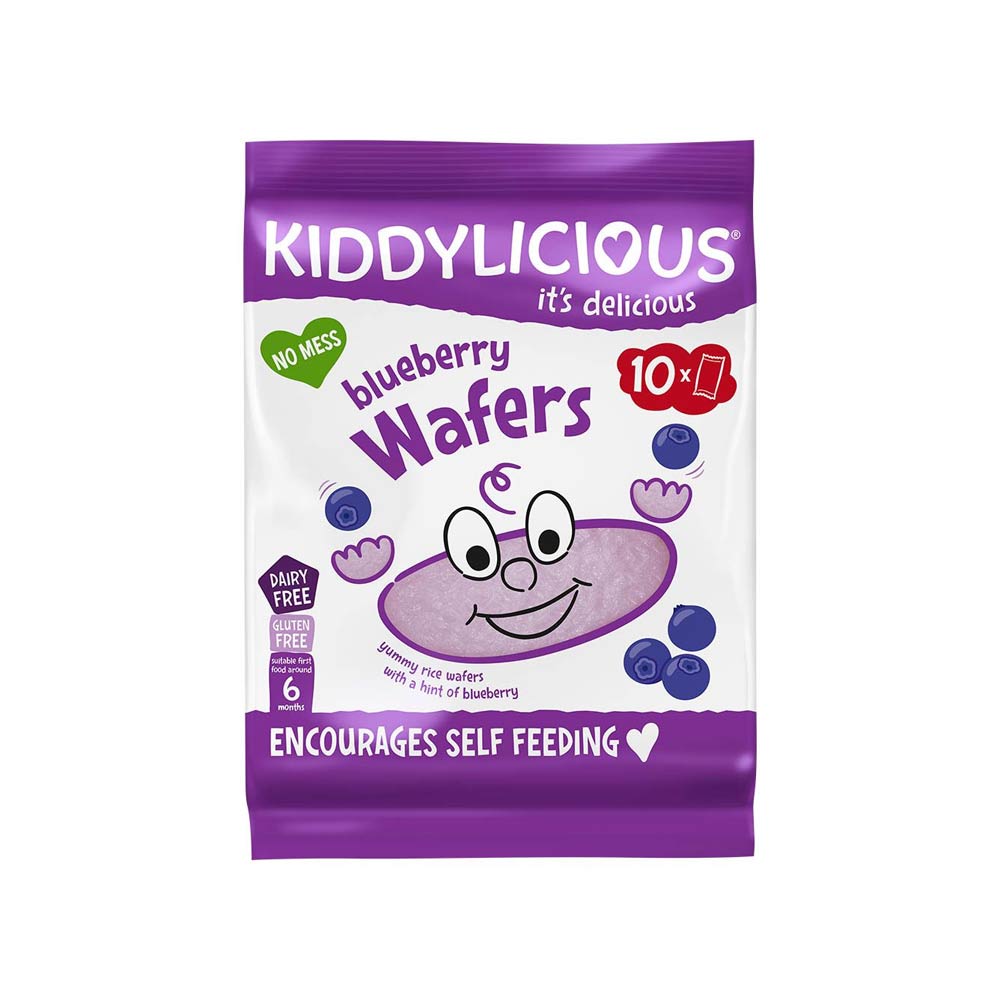 Kiddylicious Rice Wafers (6m+) - Blueberry 40g