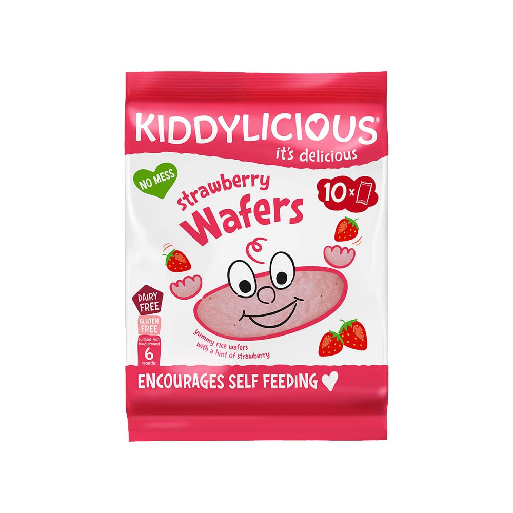 Kiddylicious Rice Wafers (6m+) - Strawberry 40g