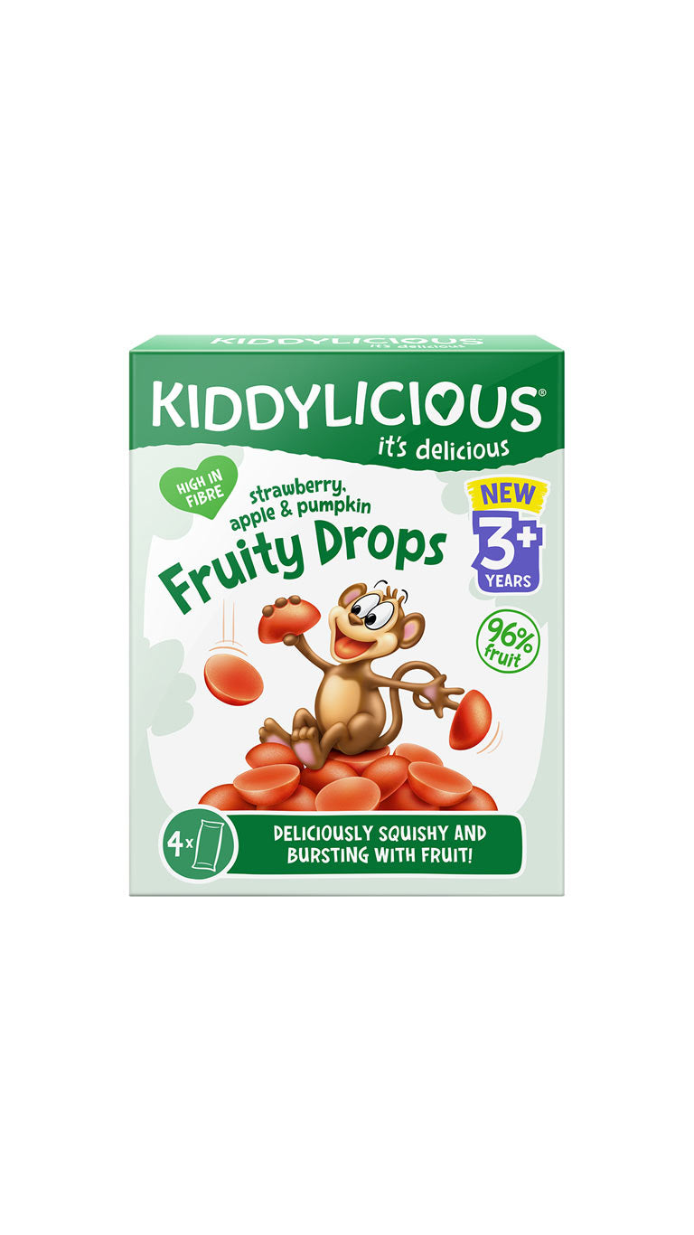 KiddyliciousFruityDropsStrawberryApple&Pumpkin3+yrs