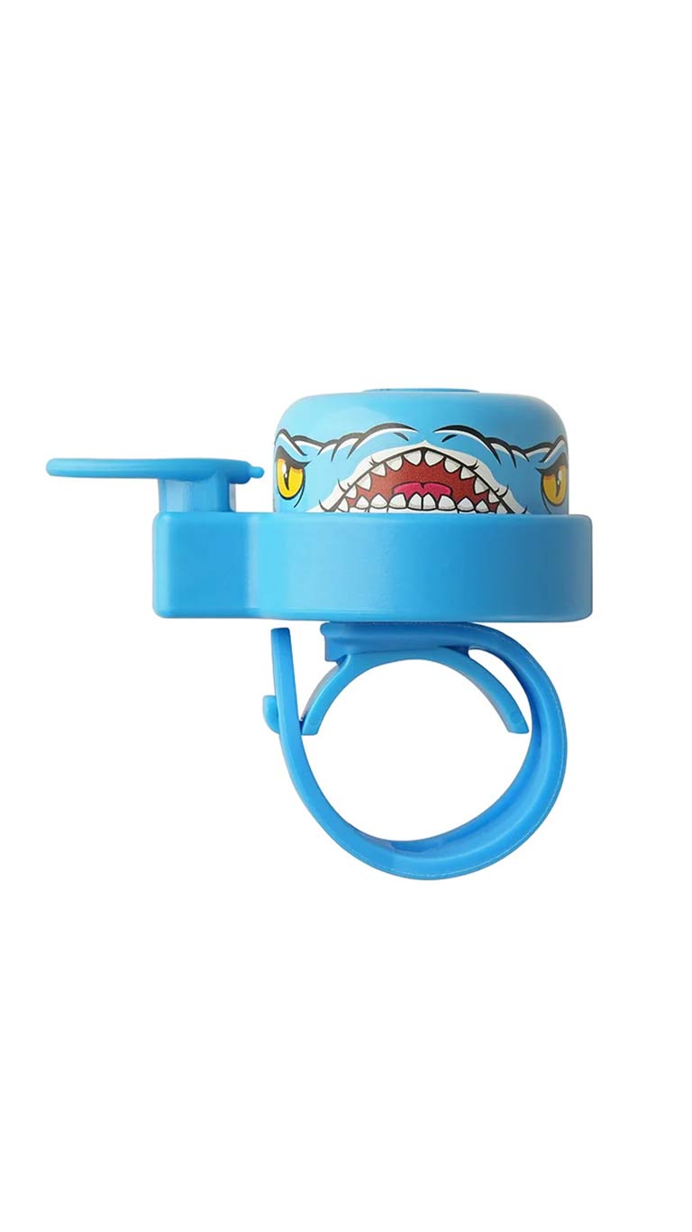 Crazy Safety Kids Bicycle Bell - Blue Dino