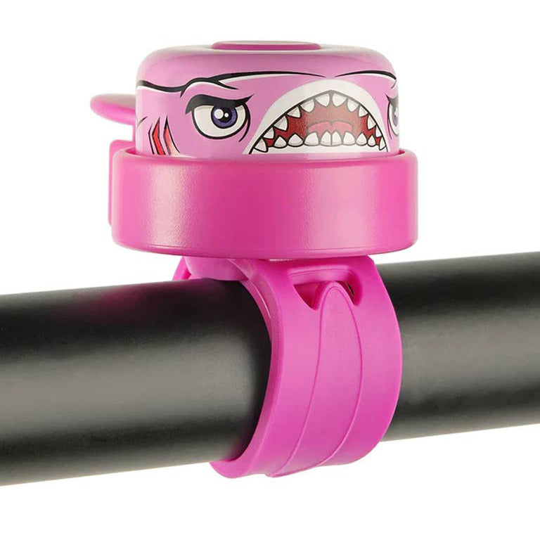 Crazy Safety Kids Bicycle Bell - Pink Shark