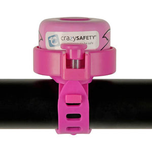 Crazy Safety Kids Bicycle Bell - Pink Shark