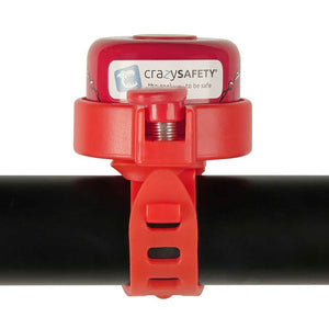 Crazy Safety Kids Bicycle Bell - Red Dragon