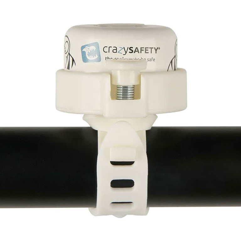 Crazy Safety Kids Bicycle Bell - White Tiger