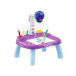 Kids Painting Projection Table (3Yrs+) - 6 Colors & 4 Projection Discs