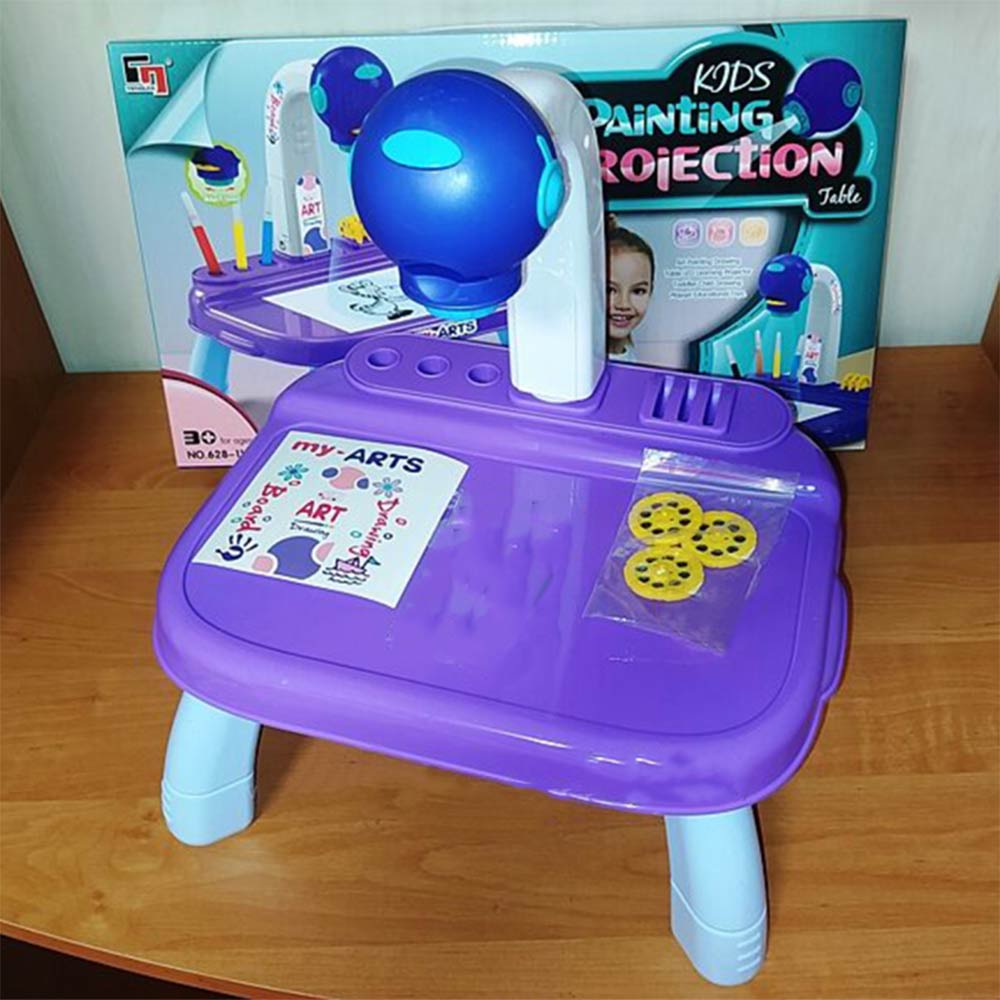 Kids Painting Projection Table (3Yrs+) - 6 Colors & 4 Projection Discs