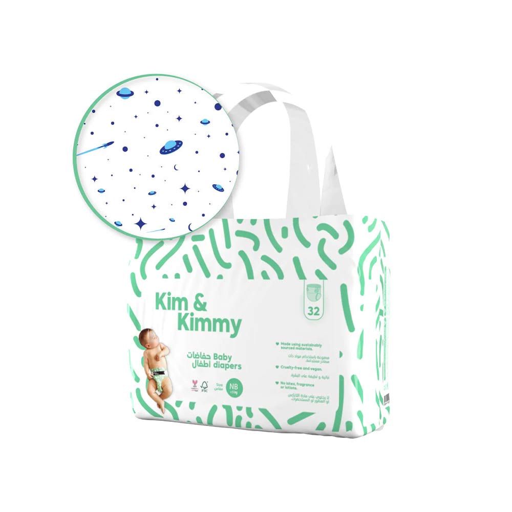 Kim & Kimmy Size New Born (5kg) - 32 Diapers
