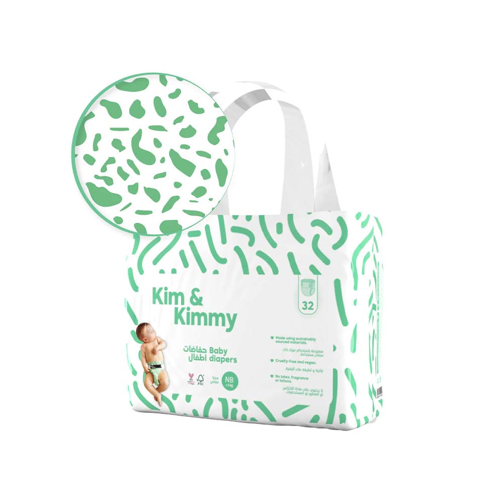 Kim & Kimmy Size New Born (5kg) - 32 Diapers