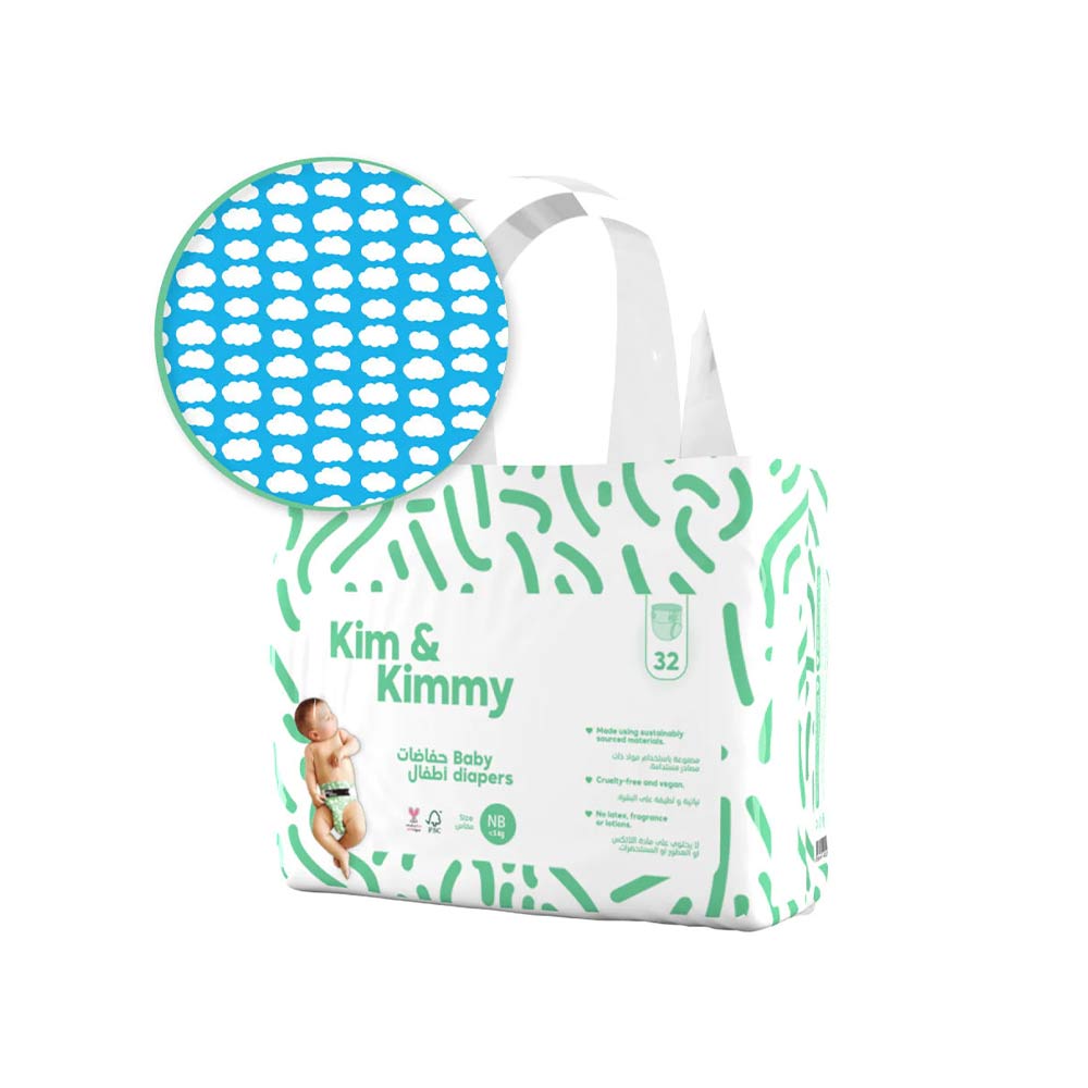 Kim & Kimmy Size New Born (5kg) - 32 Diapers