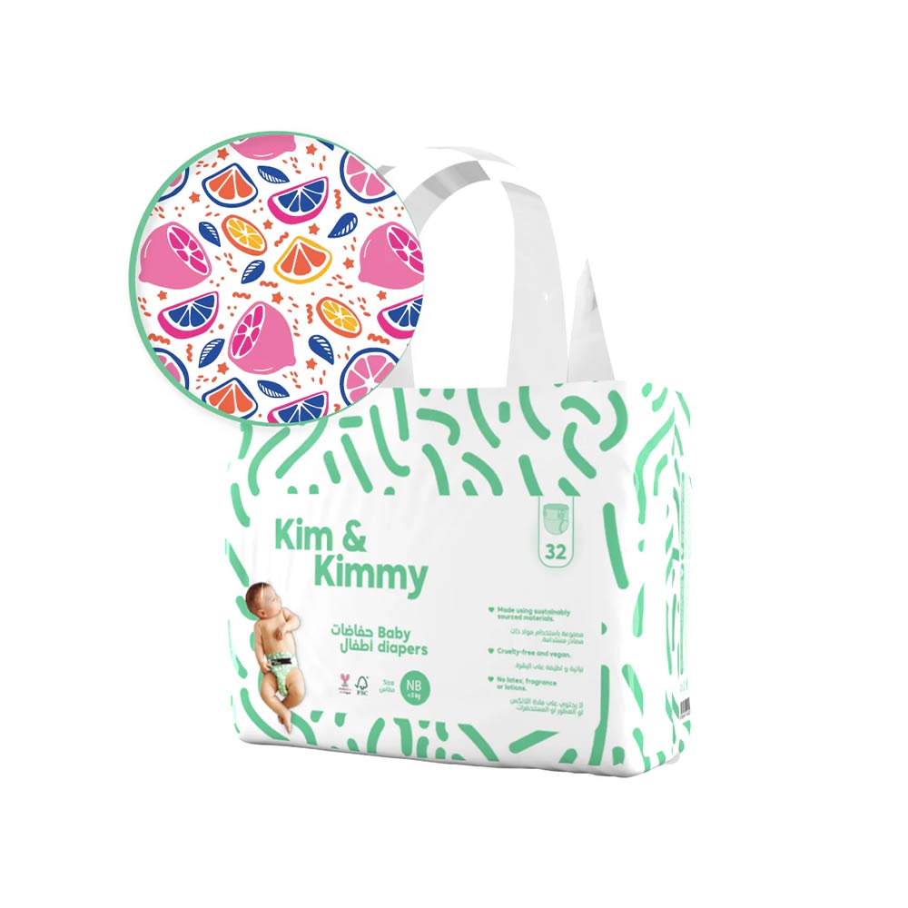 Kim & Kimmy Size New Born (5kg) - 32 Diapers