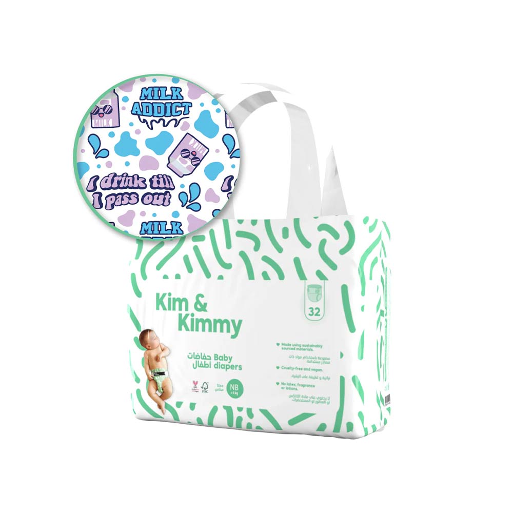 Kim & Kimmy Size New Born (5kg) - 32 Diapers