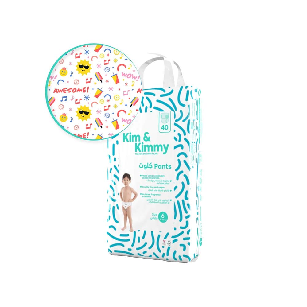 Kim & Kimmy Size 6 (15-20kg) - 40 Diaper Pants