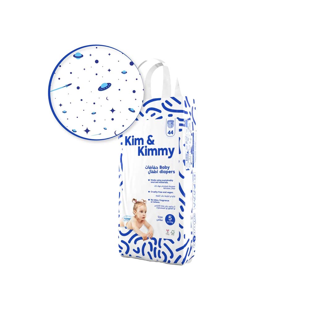 Kim & Kimmy Size 5 (12-17kg) - 44 Diapers