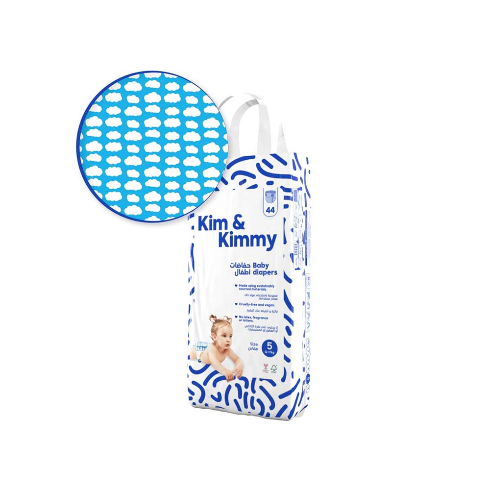 Kim & Kimmy Size 5 (12-17kg) - 44 Diapers