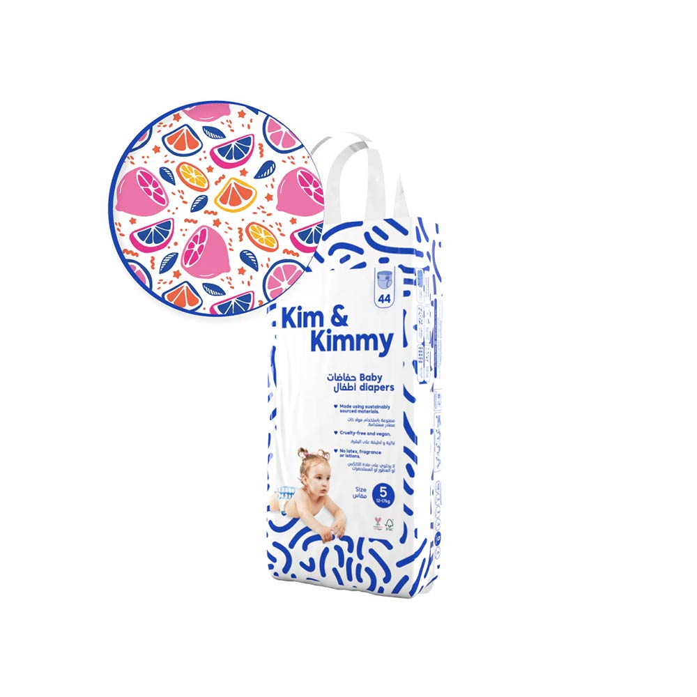Kim & Kimmy Size 5 (12-17kg) - 44 Diapers