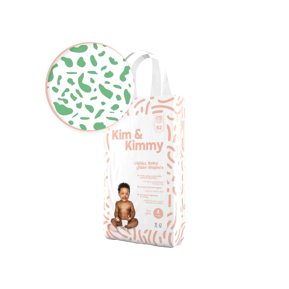 Kim & Kimmy Size 4 (9-14kg) - 52 Diapers