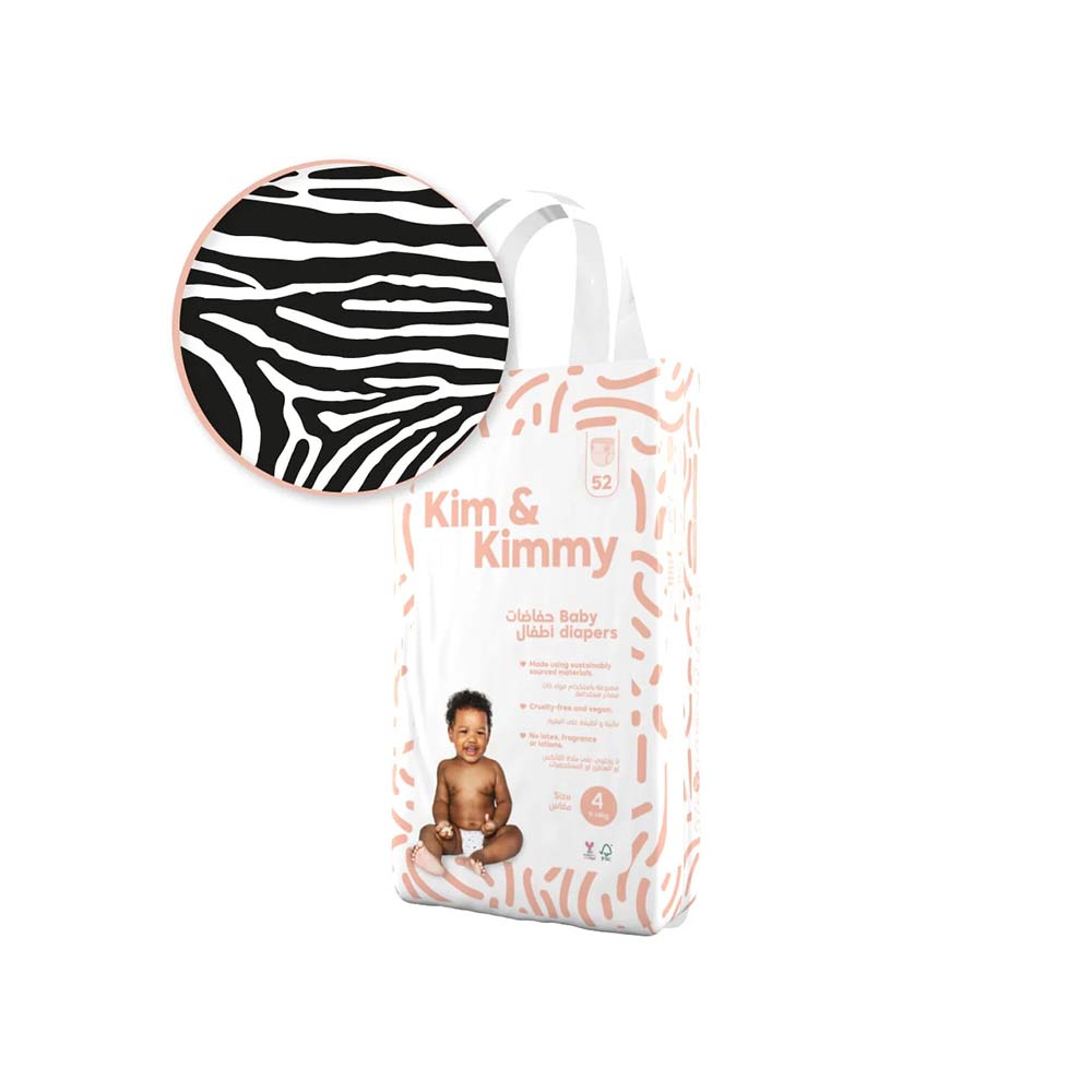 Kim & Kimmy Size 4 (9-14kg) - 52 Diapers