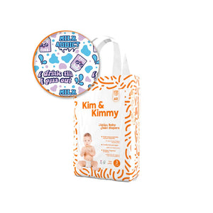 Kim & Kimmy Size 3 (6-11kg) - 60 Diapers