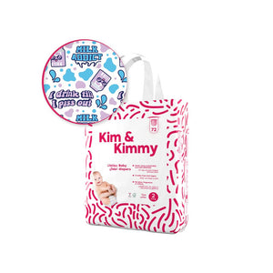 Kim & Kimmy Size 2 (4-8kg) - 72 Diapers
