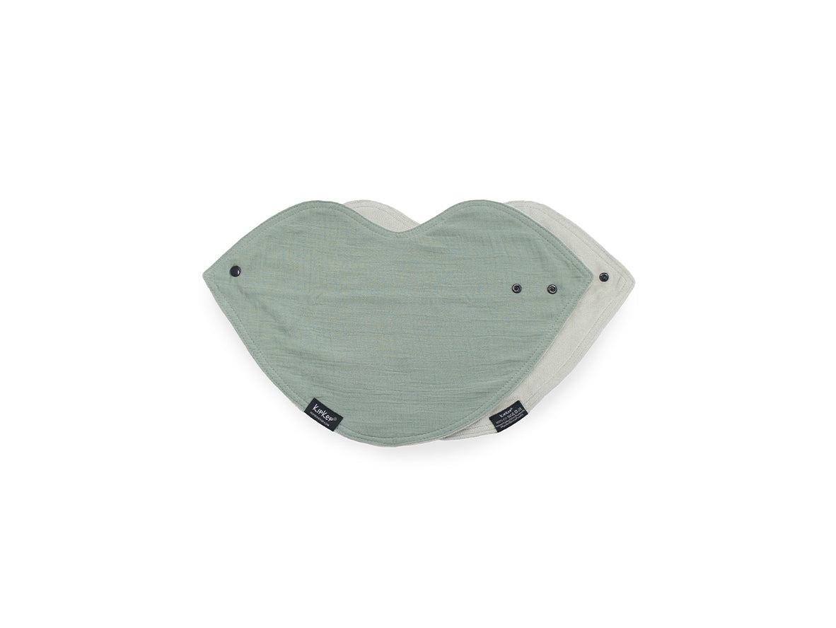KipKep 3 in 1 Bib Kisses 4 You - Pale Green
