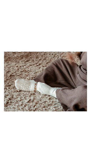 KipKep Bio Cotton Stay-on-Socks Off White - 1 Pair