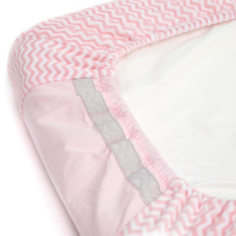 Kipkep Changing Pad Cover (Anti-Slip) - Ziggy Pink