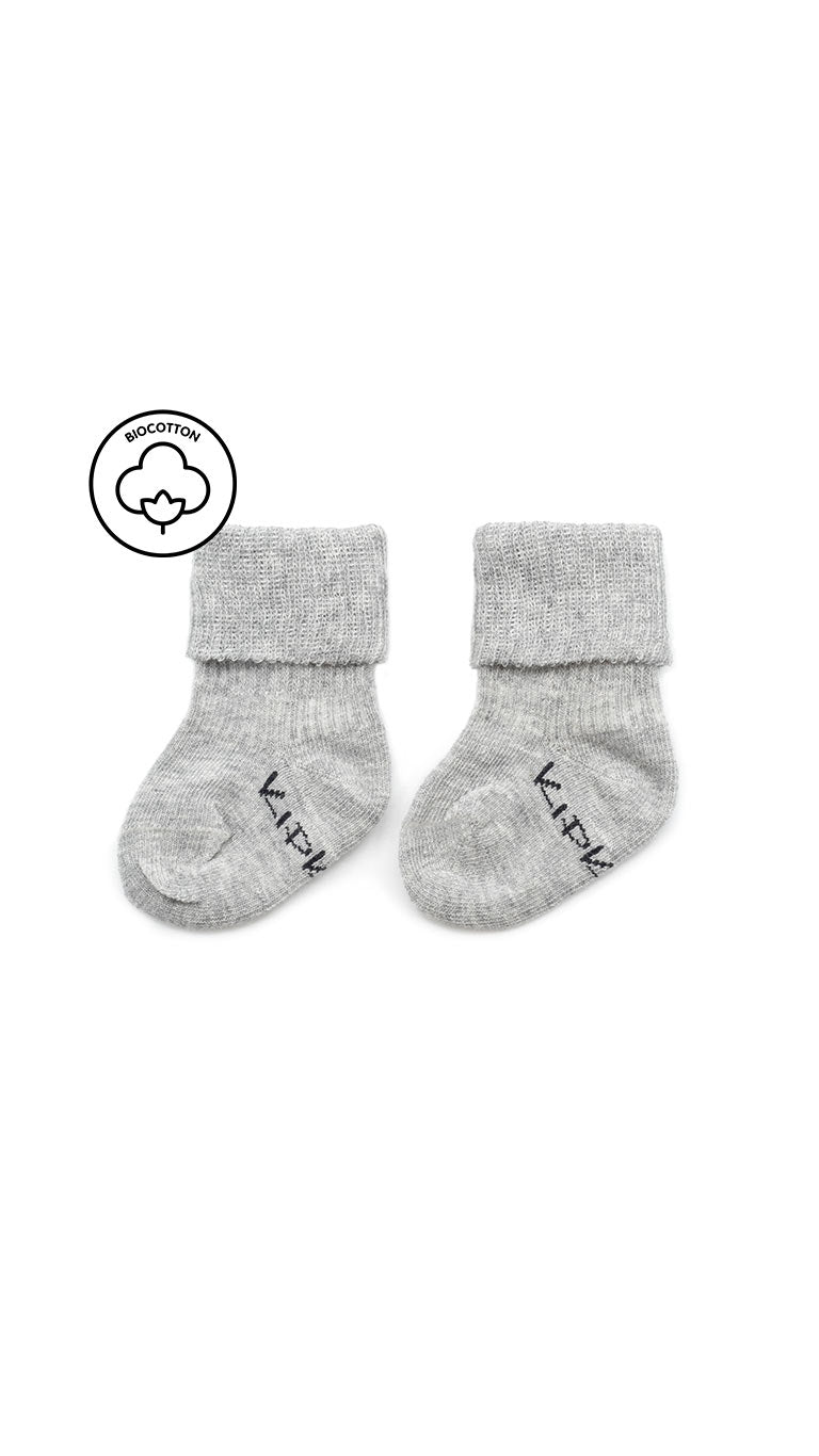 KipkepBioCottonStayonSocksGray1Pair