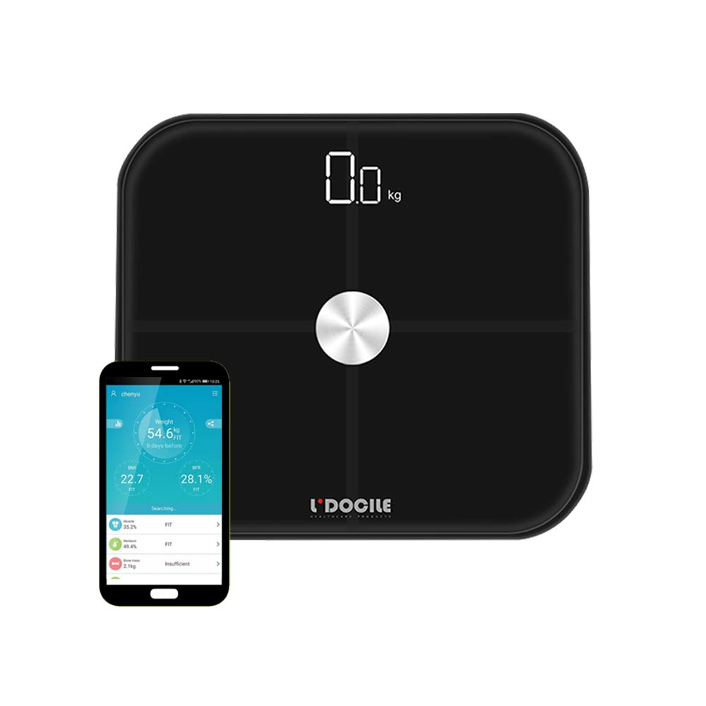 L-Docile-Smart-Full-Body-Analysis-Scale-Black