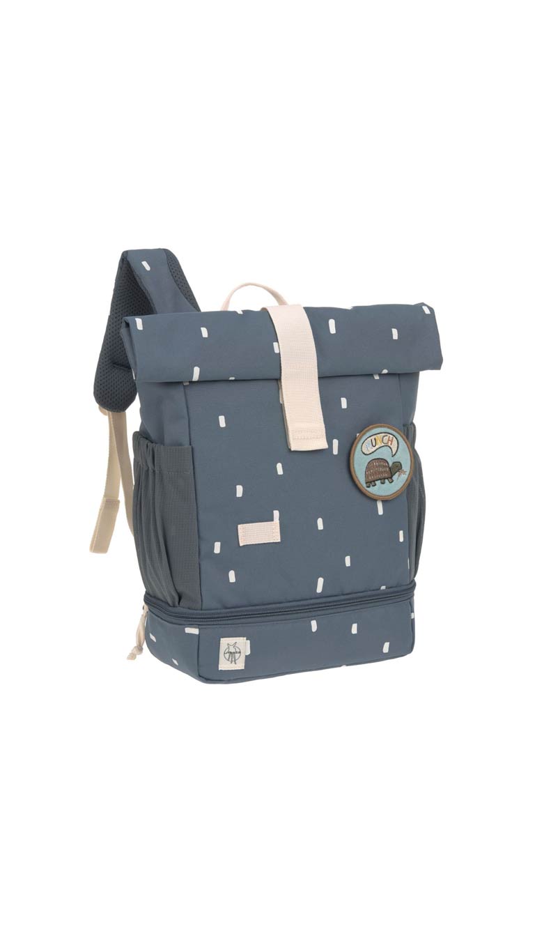 Lassig Mini Rolltop Backpack - Happy Prints Midnight Blue