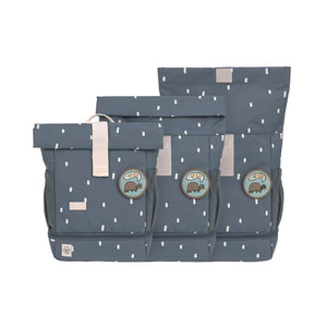 Lassig Mini Rolltop Backpack - Happy Prints Midnight Blue