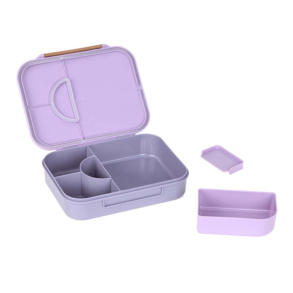 Lassig Bento Lunchbox - Little Gang, Heart Lilac