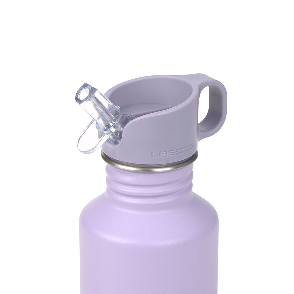 Lassig Bottle Stainless Steel 500ml - Little Gang, Heart lilac