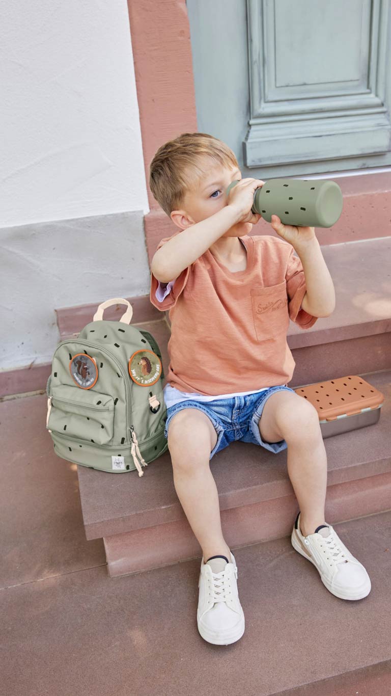 Lassig Mini Backpack - Happy Prints Light Olive